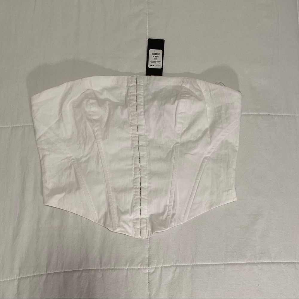 White corset top / size medium/ brand new